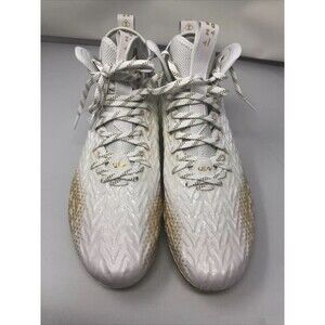 Under Armour Football Cleats MC Spotlight Clone White Gold Men's 11 1/2 New